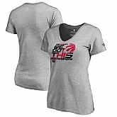 Women Toronto Raptors Fanatics Branded 2018 NBA Atlantic Division Champions Locker Room V Neck T-Shirt Heather Gray,baseball caps,new era cap wholesale,wholesale hats